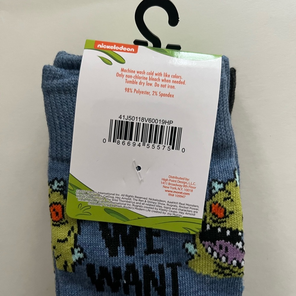 Nickelodeon Rugrats Crew Socks - Picture 4 of 4